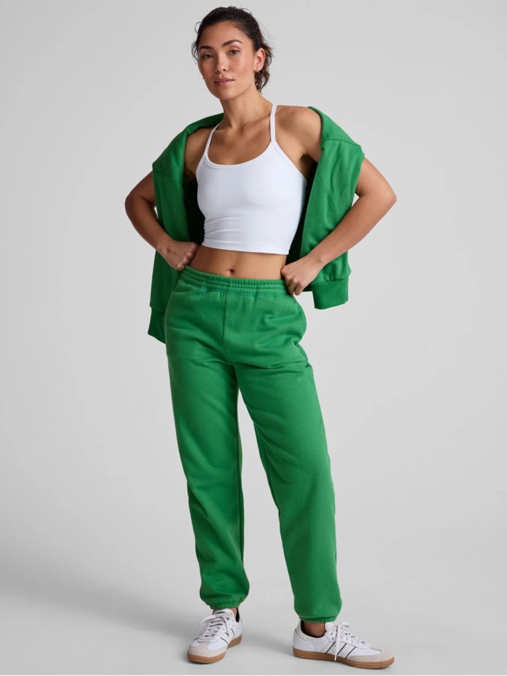Beyond Yoga LuxeFleece Sweatpant Size Medium Home Court Green Jogger NF1234